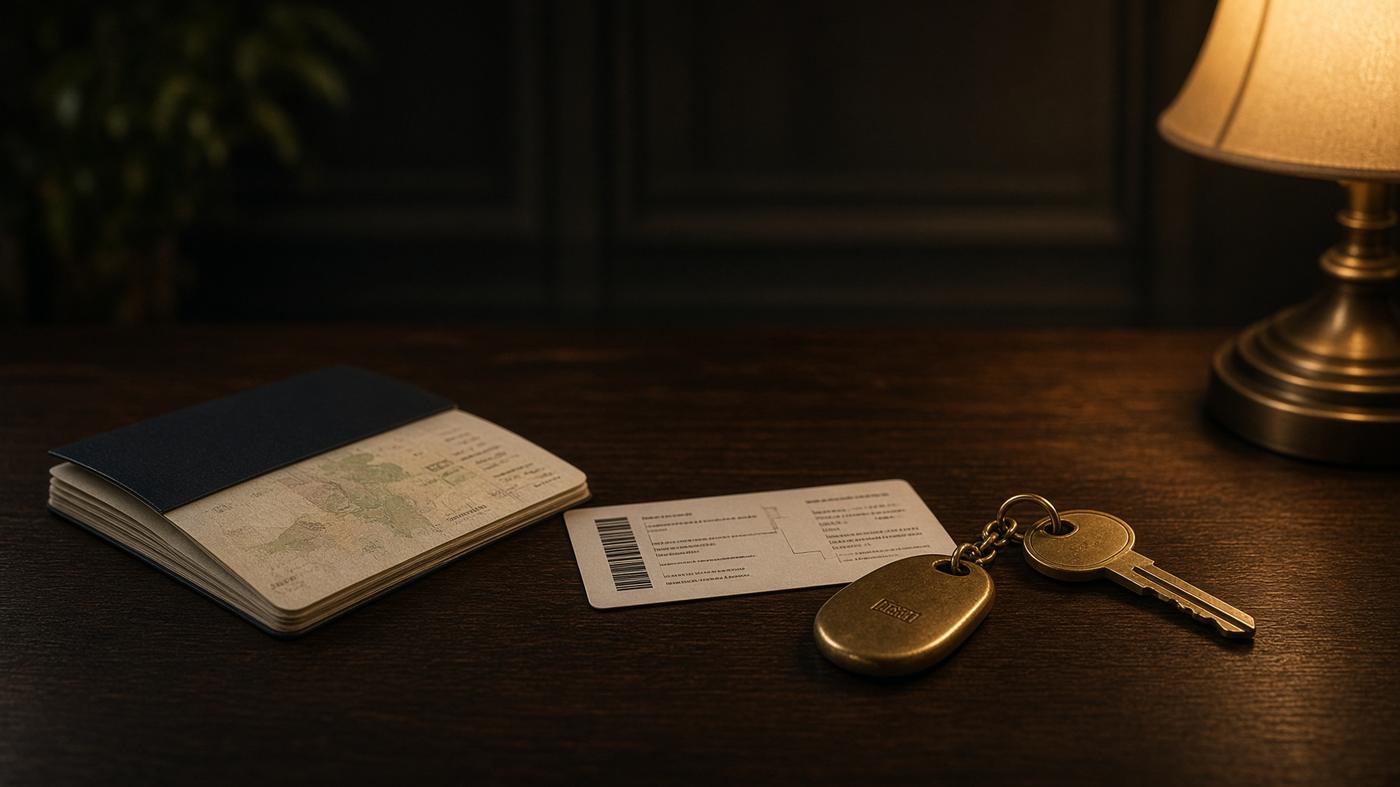 Passport, boarding pass and key — cover that moves with you